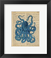 Vintage Octopus Framed Print