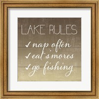 Framed Lake Rules