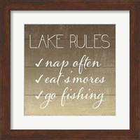 Framed Lake Rules