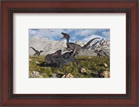 Framed Pack of Velociraptors