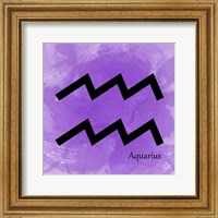 Framed Aquarius - Violet