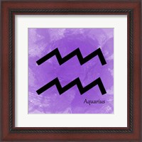 Framed Aquarius - Violet