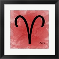 Aires - Red Framed Print