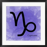 Framed Capricorn - Purple