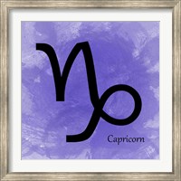 Framed Capricorn - Purple