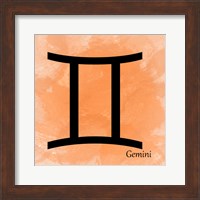 Framed Gemini - Orange