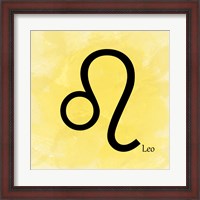 Framed Leo - Yellow