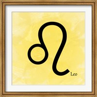 Framed Leo - Yellow