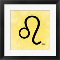 Leo - Yellow Framed Print
