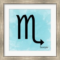 Framed Scorpio - Aqua