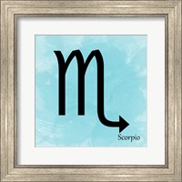 Framed Scorpio - Aqua