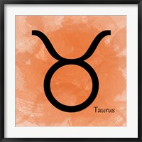 Framed Taurus - Orange