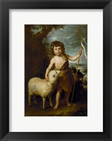 Framed Young John the Baptist with the Lamb