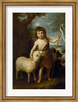 Framed Young John the Baptist with the Lamb