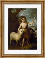 Framed Young John the Baptist with the Lamb