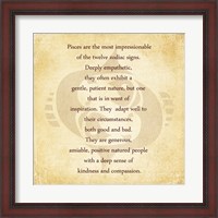 Framed Pisces Character Traits
