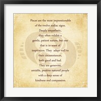Framed Pisces Character Traits