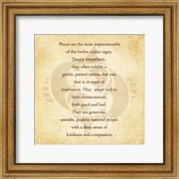 Framed Pisces Character Traits