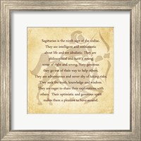 Framed Sagittarius Character Traits