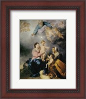 Framed Holy Family, also called the Virgin of Seville