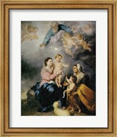 Framed Holy Family, also called the Virgin of Seville