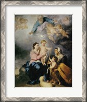 Framed Holy Family, also called the Virgin of Seville