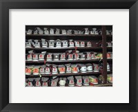 Framed Bowling Shoes on a Shelf