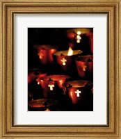 Framed Lighted Candles