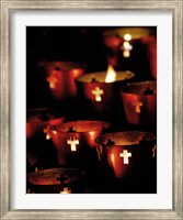 Framed Lighted Candles