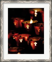 Framed Lighted Candles