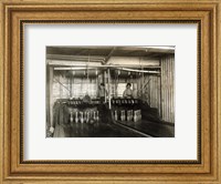 Framed Bowling Alley Employees, New York