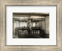 Framed Bowling Alley Employees, New York