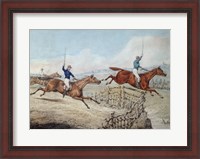 Framed Hunting Scene