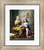 Framed Saint Anne and the Virgin
