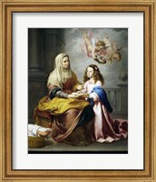 Framed Saint Anne and the Virgin