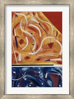 Framed Untitled (Blue, Red and Orange Abstract)
