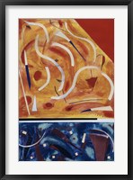 Framed Untitled (Blue, Red and Orange Abstract)