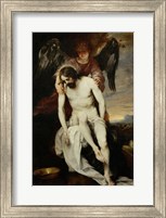 Framed Dead Christ Supported by an Angel