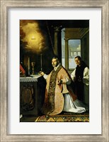 Framed Holy Mass with Priest Cabañuelas. 1638