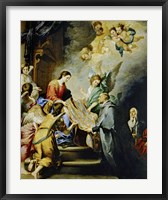 Framed Descent of Virgin Mary to Reward the Writing of Saint Ildefonso of Toledo