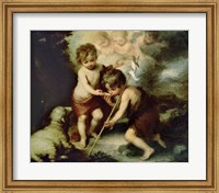 Framed Holy Children with a Shell