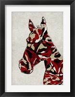 Framed Camouflage Horse