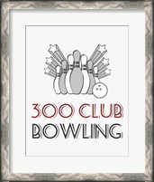 Framed 300 Club Bowling