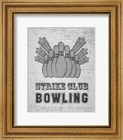 Framed Strike Club Bowling - Gray