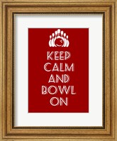 Framed Keep Calm and Bowl On