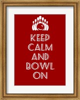 Framed Keep Calm and Bowl On