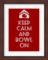 Framed Keep Calm and Bowl On