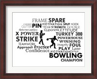 Framed Bowling Text