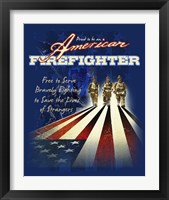 Framed American Firefighters