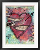 Framed Hope Heart